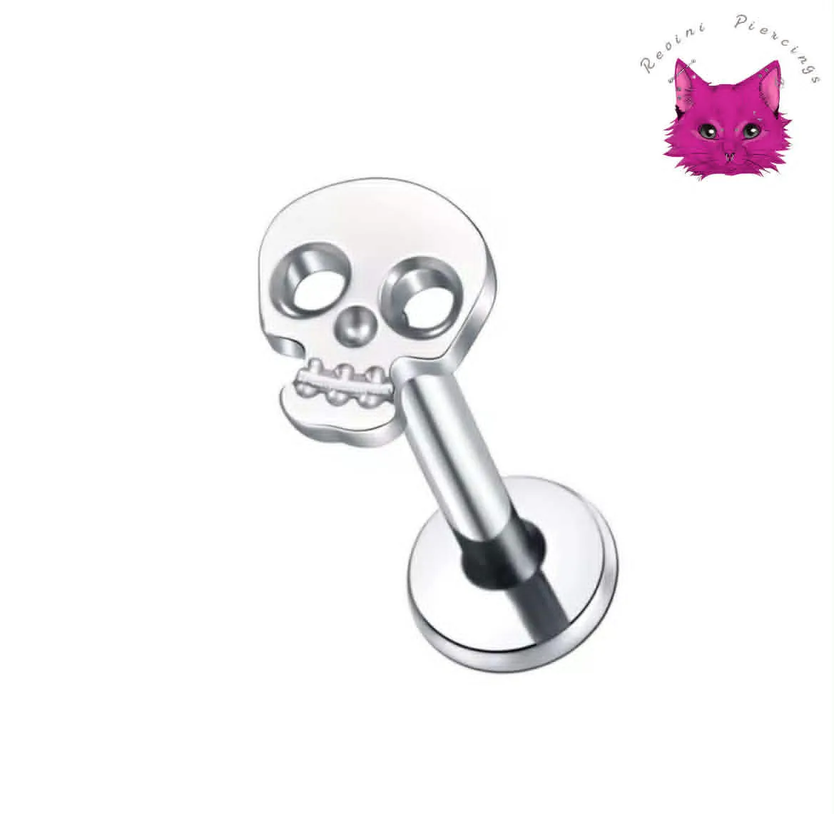 [PJ-DF-TT-S-16-8-C-5] Skull (Silver)