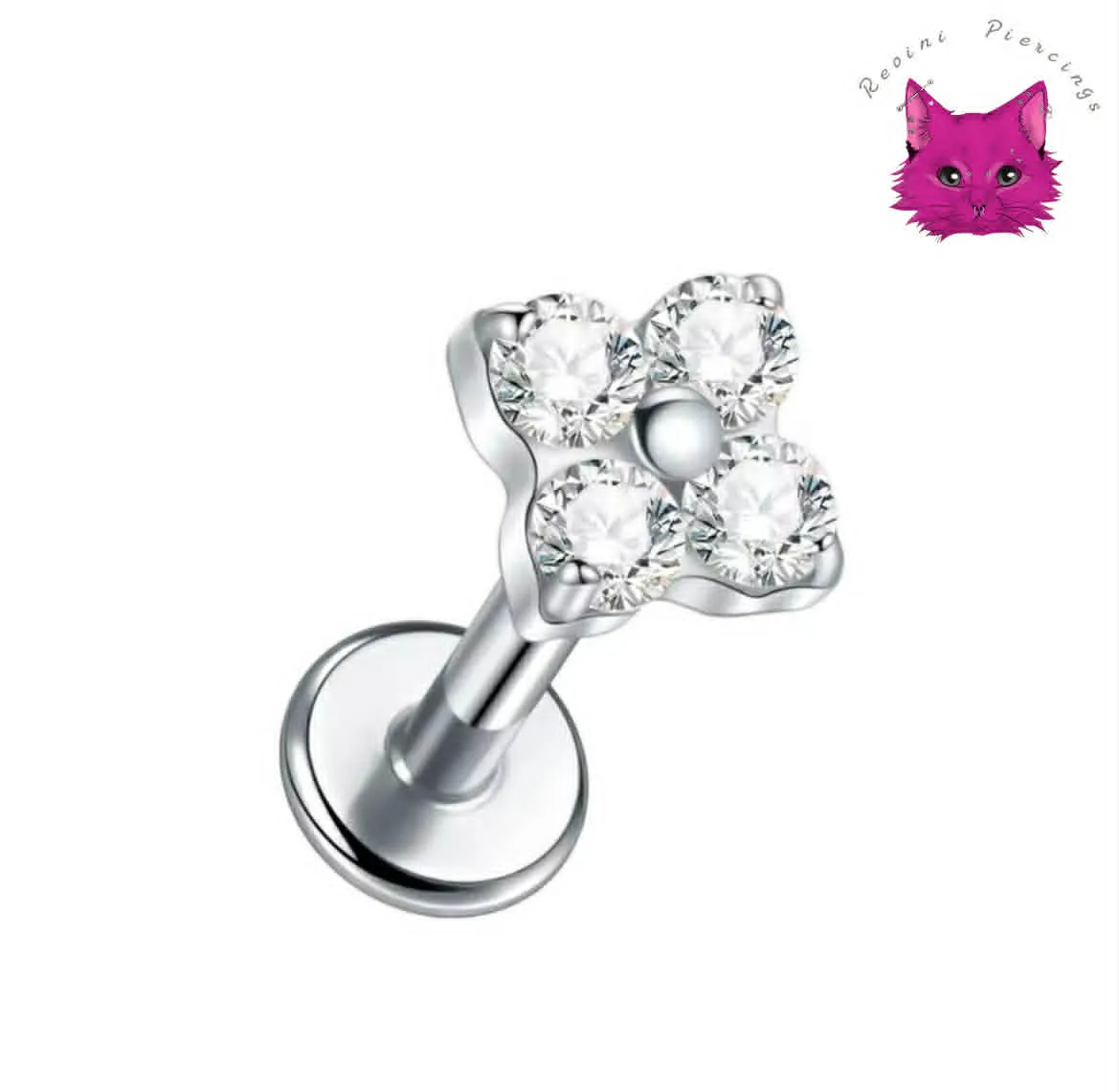 [PJ-DF-TT-S-16-8-C-S-16] Clover (Silver, Small)